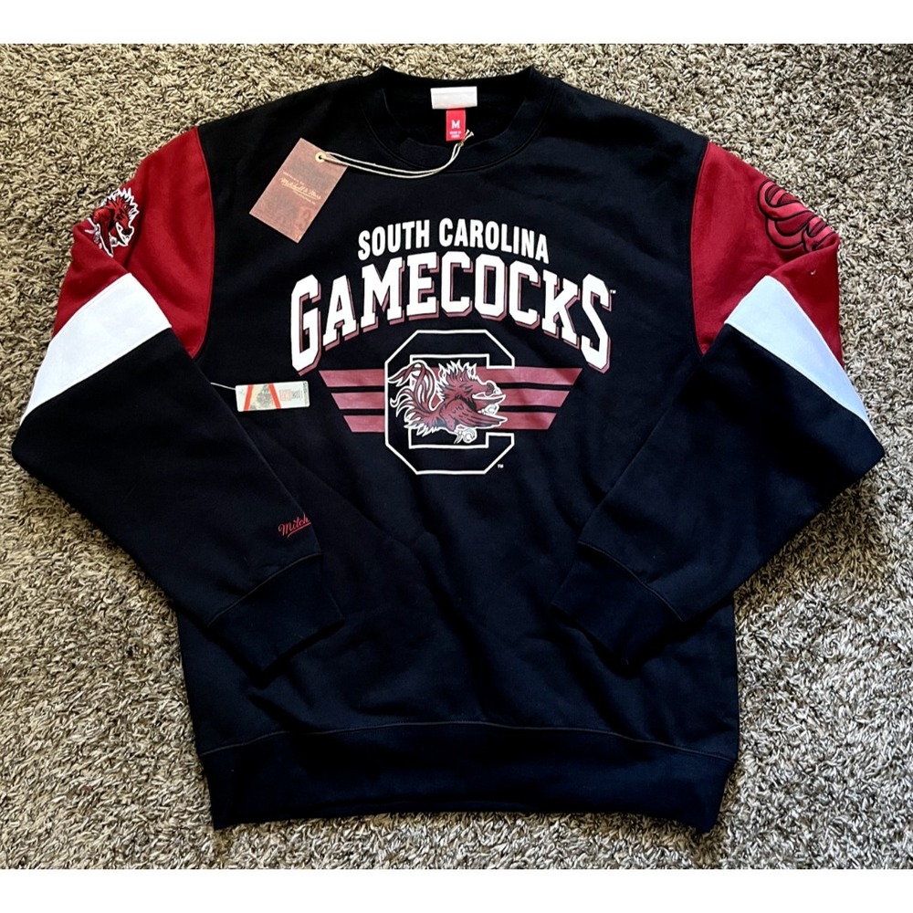 NEW Mitchell & Ness NCAA South Carolina Gamecocks Crewneck (Medium)